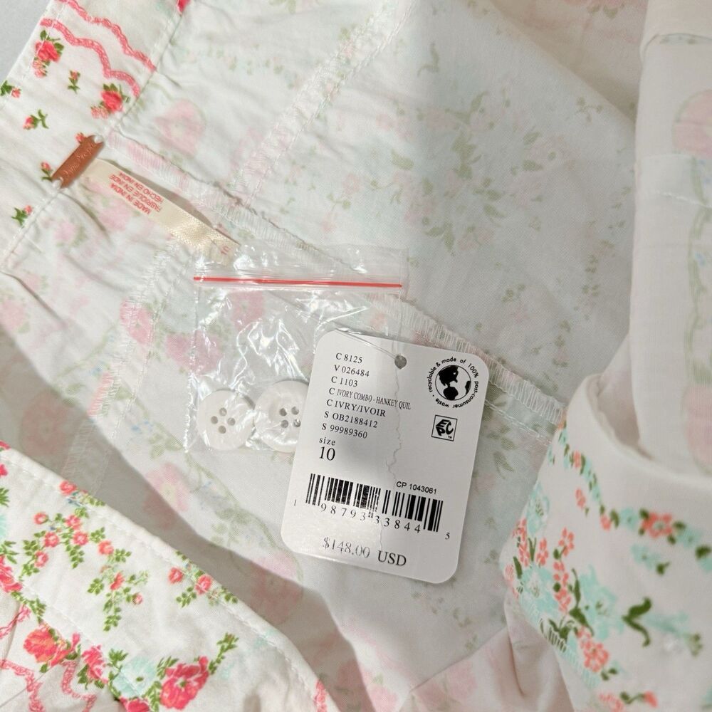 Free People Blooming Lace Shorts/ Hankey Quil Sz 10 NWT - Picture 7 of 10